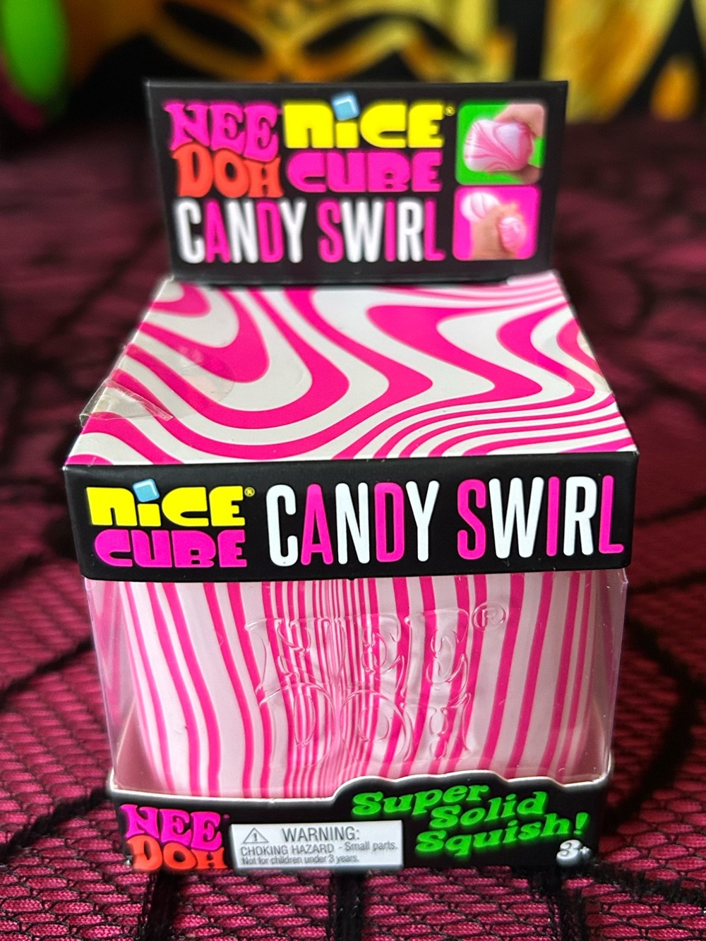 NeeDoh Nice Cube Candy Swirl. Authentic! Rare NIB